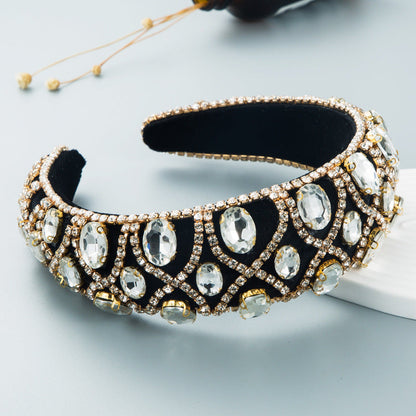 Vintage Velvet Headband Wide Band Soft Hair Accessory