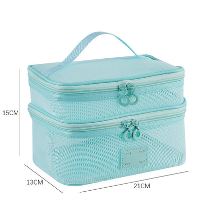 Simple Mesh Large Capacity Make Up Bags