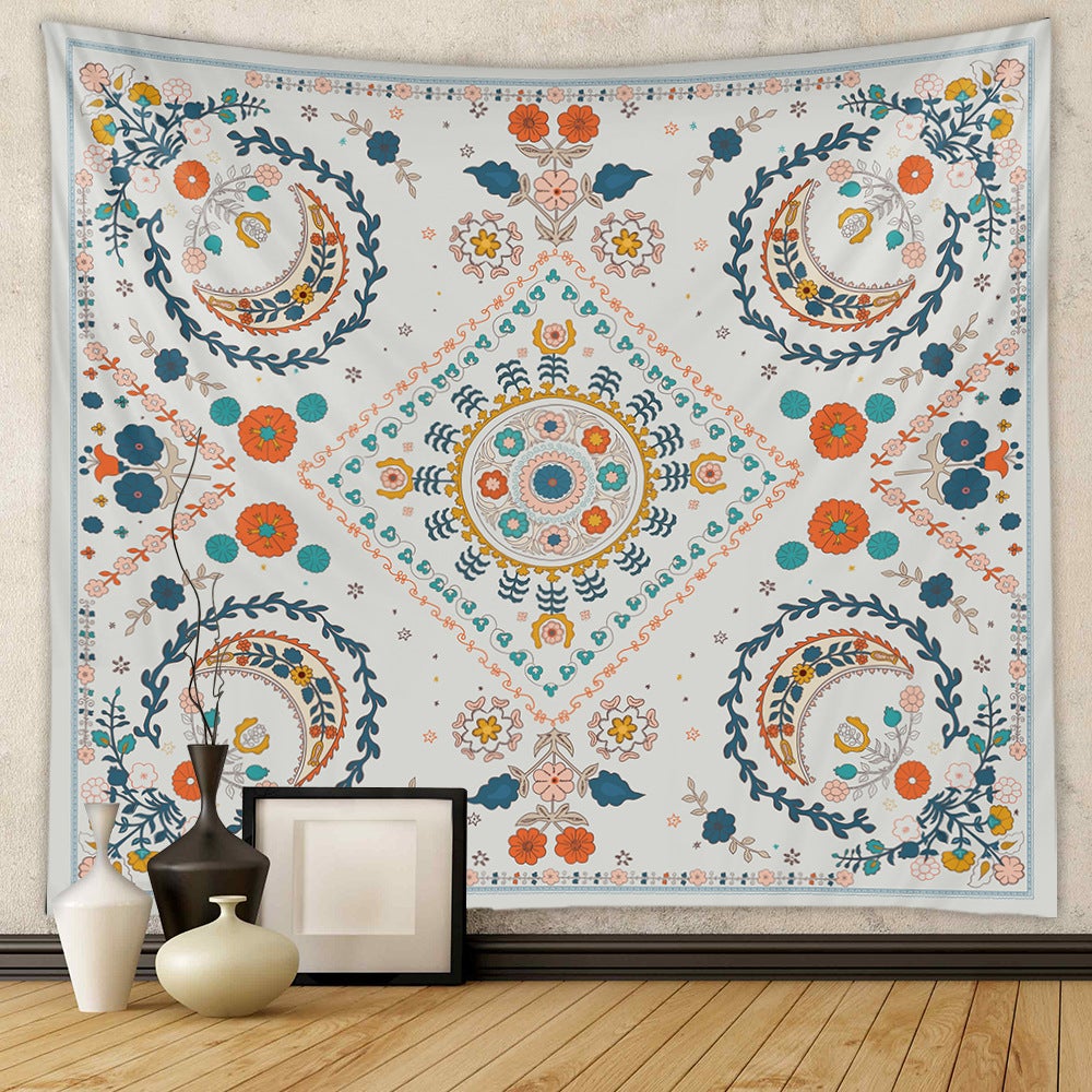Bohemian Tapestry Room Decoration Hanging Cloth Datura Decorative Cloth Tapestry