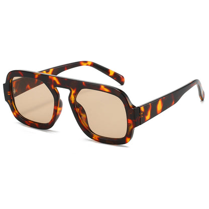 Pilot Sunglasses Stylish Oval Frame UV400 Protection