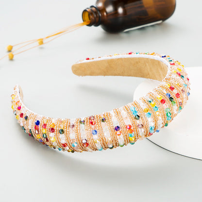 Handcrafted Beaded Headband Stylish Daily Hair Accessory
