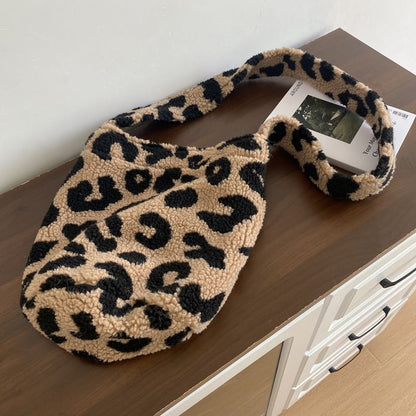 Boho Vintage Plush Crossbody Shoulder Bag