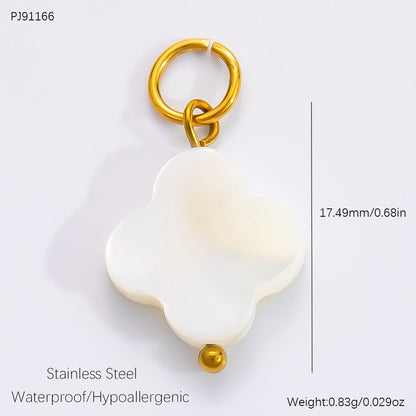 18k Gold Plated Stainless Steel DIY Jewelry Accessories Trendy Bracelet Necklace Charms