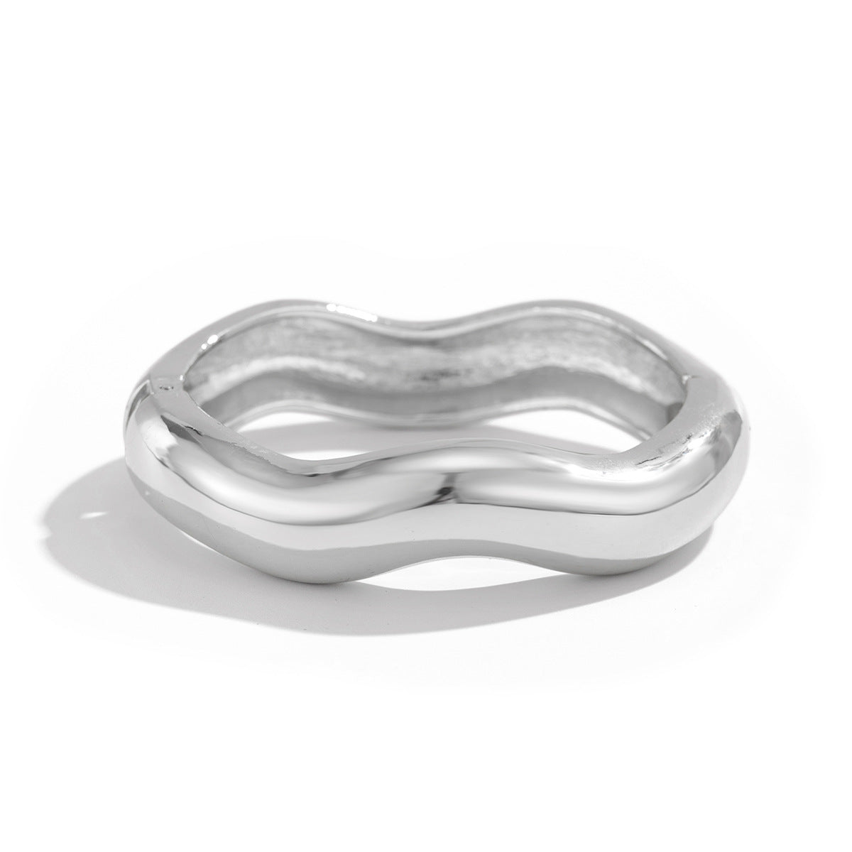 Geometric Metal Cuff Bracelet Bold Design