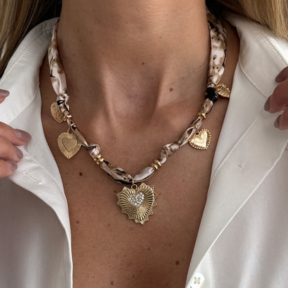 Starfish Shell Pendant Necklace Creative Layered Choker Chain For Women