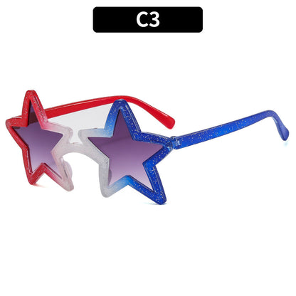 Colorful Star-Shaped Sunglasses for Parties and Festivals