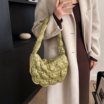 Trendy Velvet Cloud Bag Small Shoulder Bag