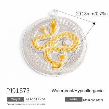 Heart Pendant Stainless Steel Necklace Trendy DIY Jewelry Accessories
