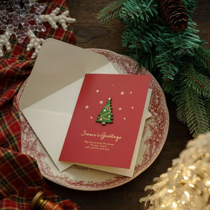 Cute Cartoon Print Christmas Greeting Card