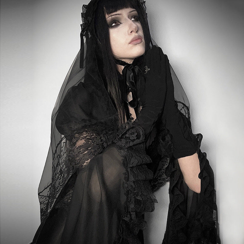 Chic Black Chiffon Kimono Cardigan Elegant Casual Summer Wear