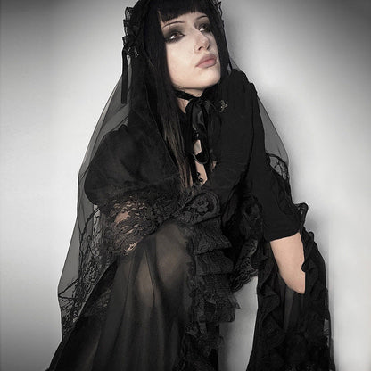 Chic Black Chiffon Kimono Cardigan Elegant Casual Summer Wear