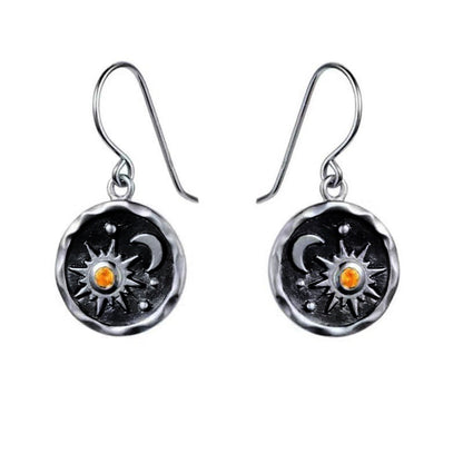 Bohemian Vintage Sun Moon Fashion Earrings Earrings Necklace Set
