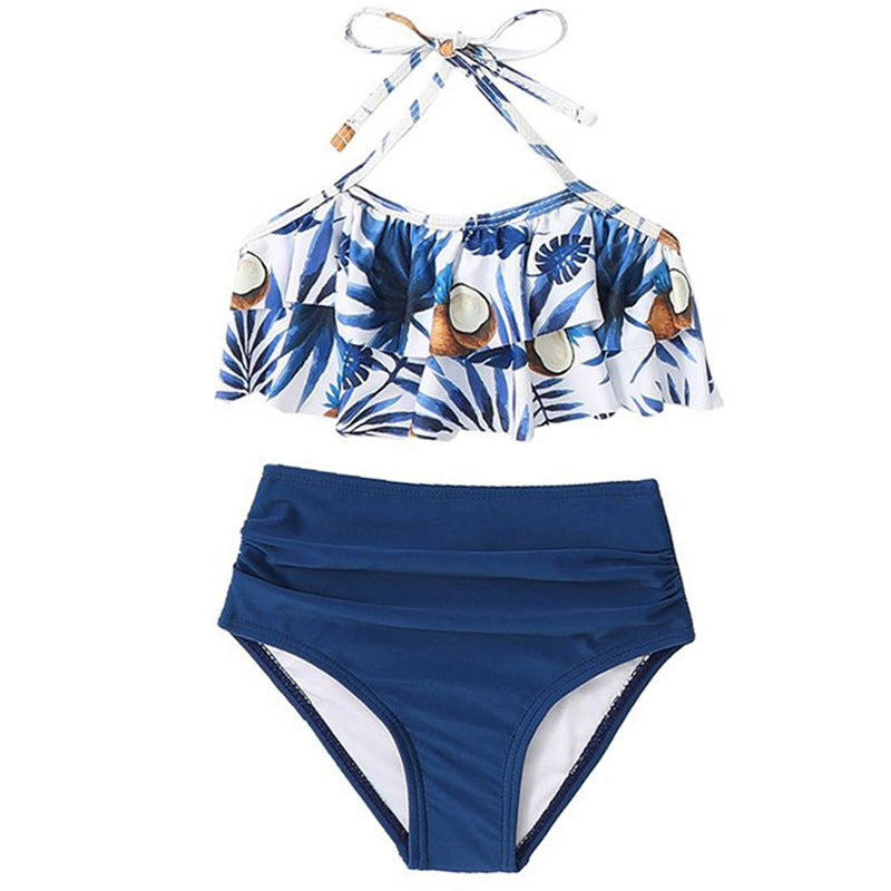 New Kids And Adults Split Swimsuit Bikini Set