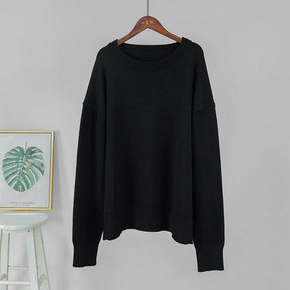 Cozy Crew Neck Knitted Sweater Casual All-Season