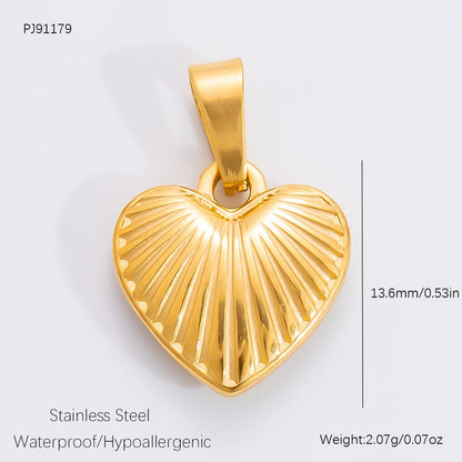 DIY Heart Butterfly Pendant Stainless Steel Jewelry Accessories