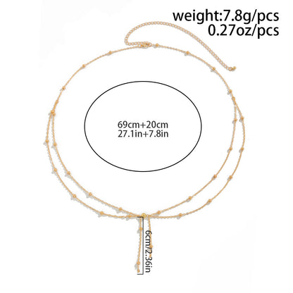 Trendy Double Layered Tassel Waist Chain