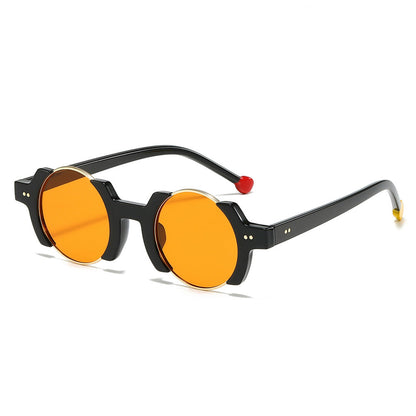 Trendy Round Sunglasses Hip Hop Style UV400 Protection