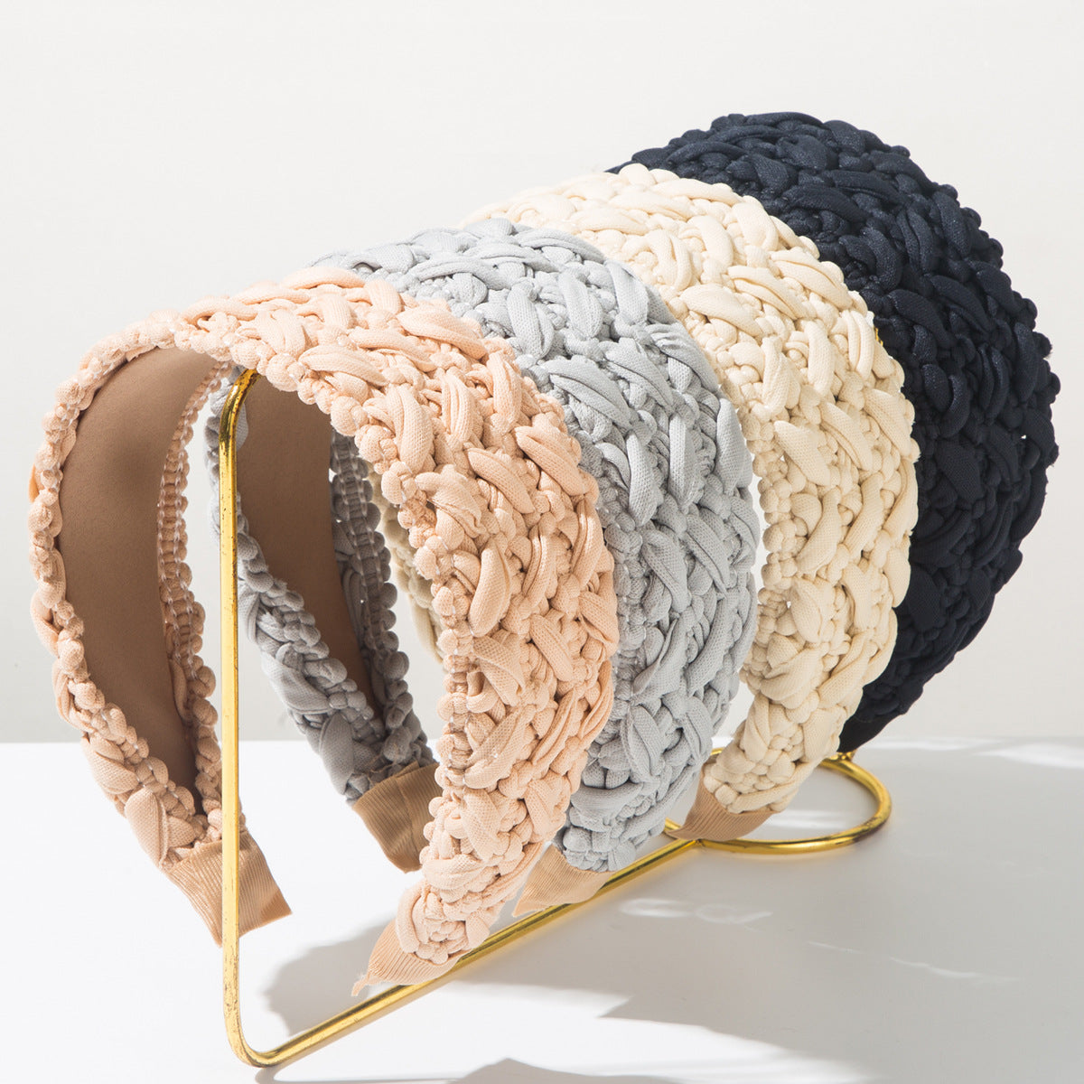 Fashionable Sweet Wide Brim Braided Headband High-End Hair Accessory