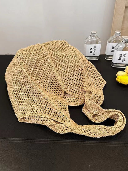 Trendy Woven Tote Bag Casual Chic Handbag