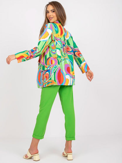 New Hot Color Pattern Blazer Outwear