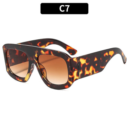 Trendy Square Frame UV400 Sunglasses Stylish Summer Eyewear