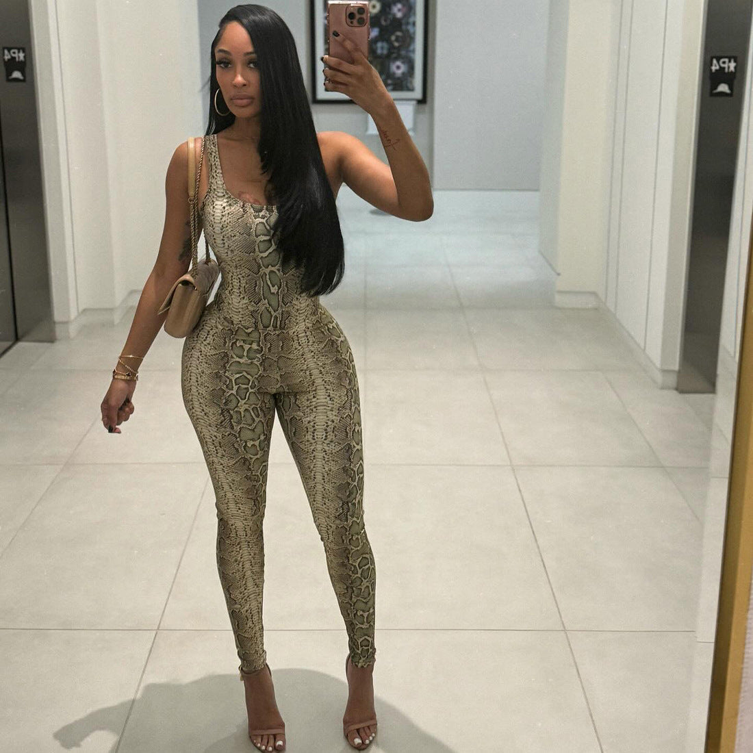 Sexy Open Back Jumpsuit Set For Women