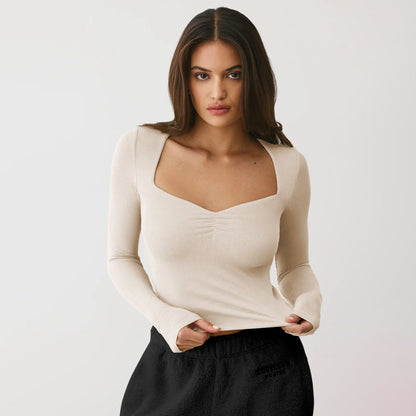 Y2K Fashionable Long Sleeve Bodysuit Sexy T-Shirt
