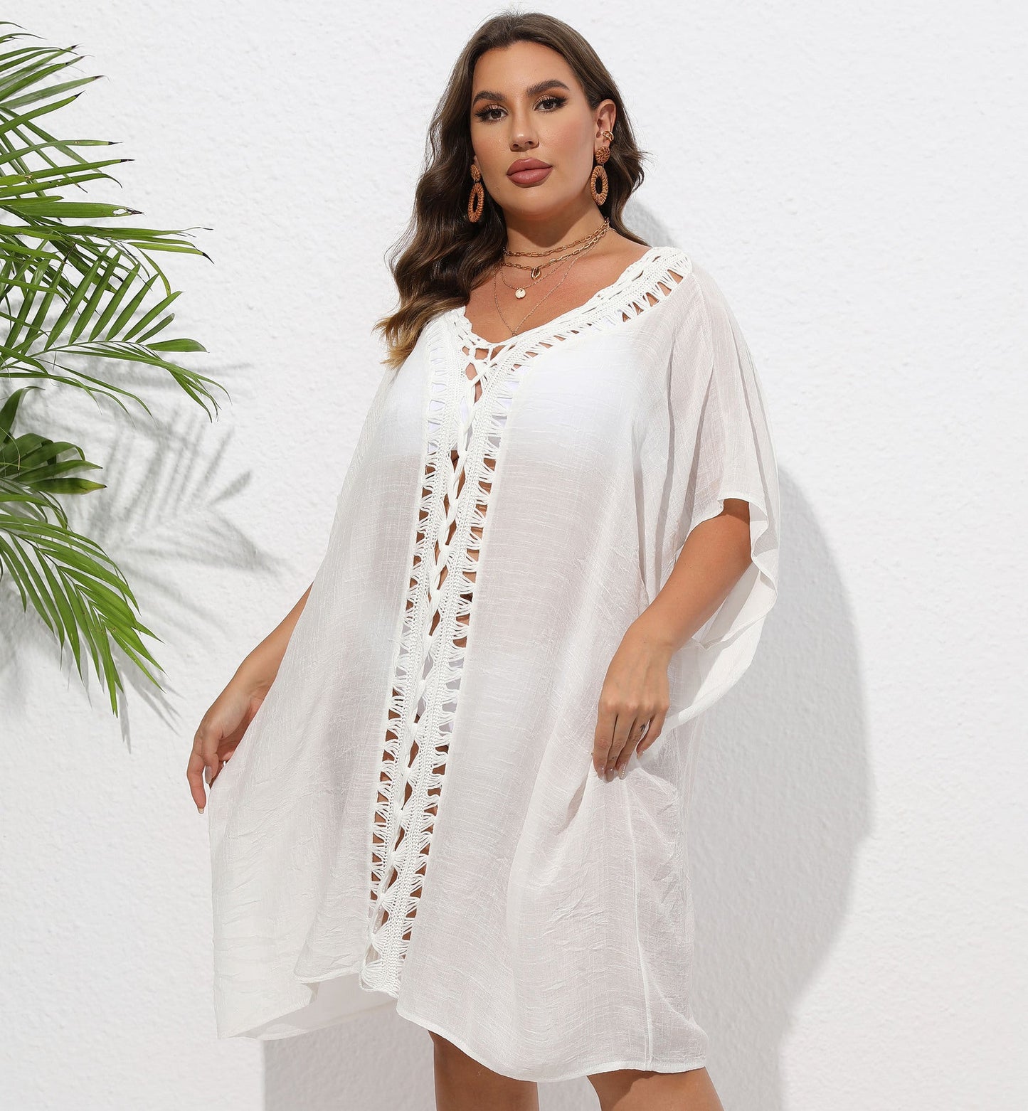 Women'S Bohemian Maxi Dress Loose Beach Cover-Up