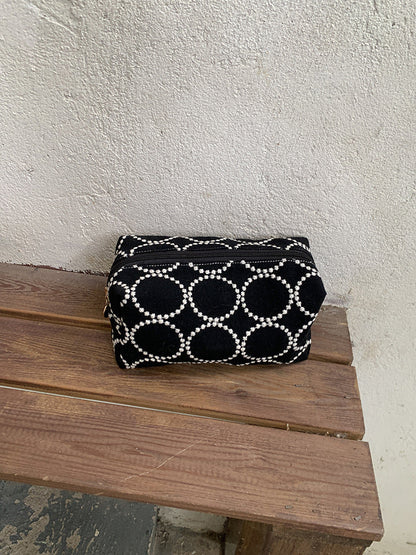 Embroidered Makeup Bag Retro Coin Purse Storage Pouch