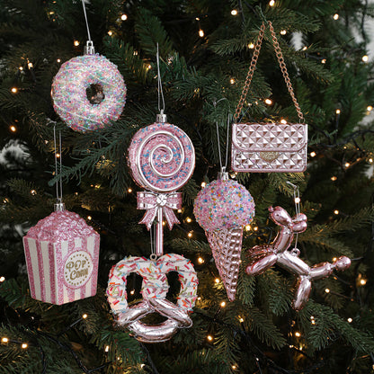 Sparking Cartoon Pendant Christmas Hanging Ornament