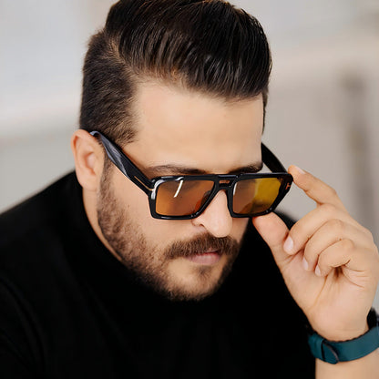 Fashion Square Frame Sunglasses Unisex Trendy UV400 Protection