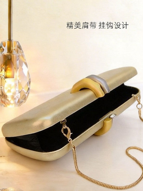 Chic Evening Clutch Bag with Chain Strap