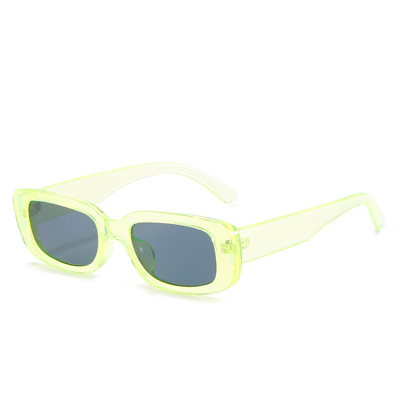 Trendy Square Sunglasses Stylish Black Frame Glasses