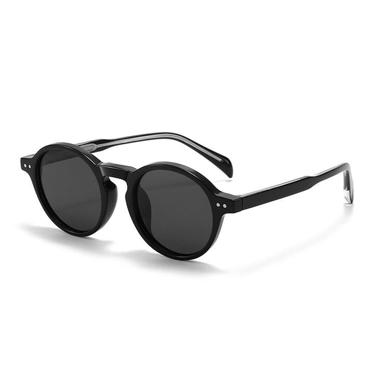 Retro Round Frame Polarized Sunglasses