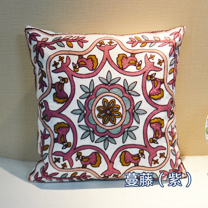 Ethnic Style Embroidered Throw Pillows Sofa Cushions  Cushions Pillow Covers, No Core