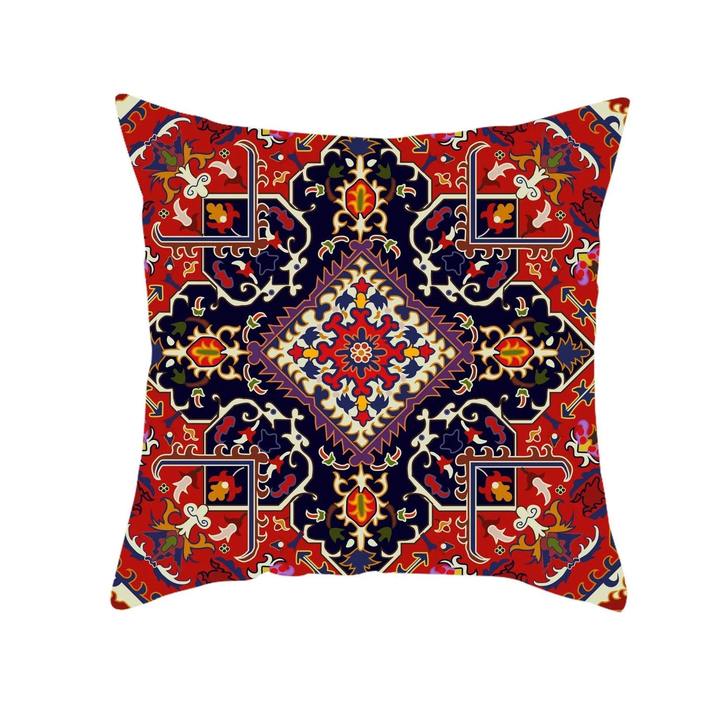 Retro Bohemi Dutch Velvet Square Pillow Cover Cushion Car Sofa Bed Sleeping Throw Pillow Customization
