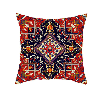 Retro Bohemi Dutch Velvet Square Pillow Cover Cushion Car Sofa Bed Sleeping Throw Pillow Customization