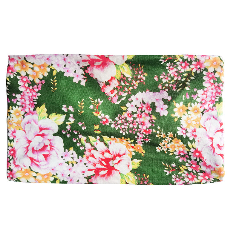 Big Flower New 15Cm Wide Stretch Ultra-Wide Hair Band, Yoga Exercise, Face Washing And Sweat Absorption