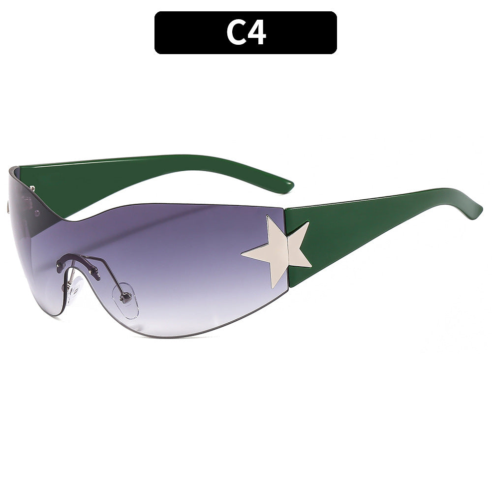 Y2K Star-Shaped Cat-Eye Sunglasses Trendy Casual Shades