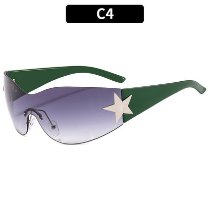 Y2K Star-Shaped Cat-Eye Sunglasses Trendy Casual Shades