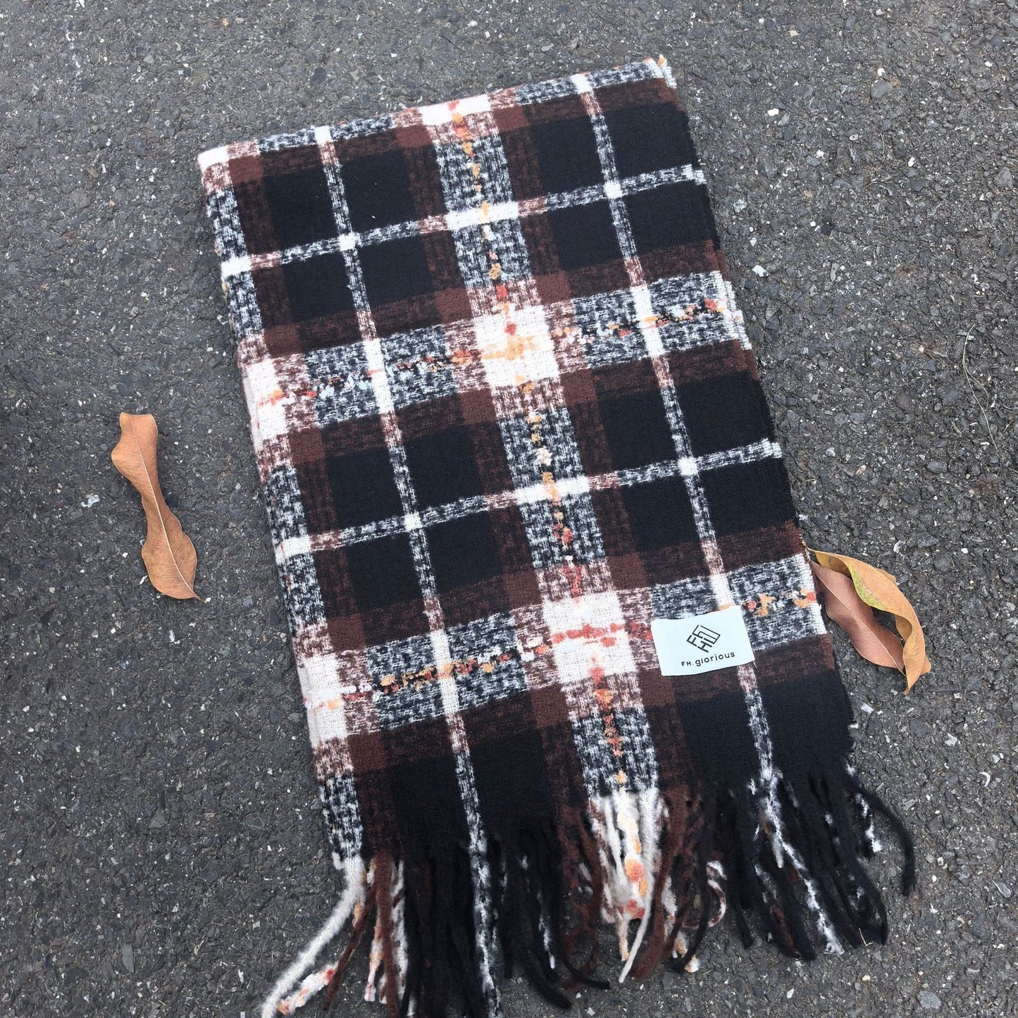 Classic Plaid Thicken Warm Christmas Theme Shawl