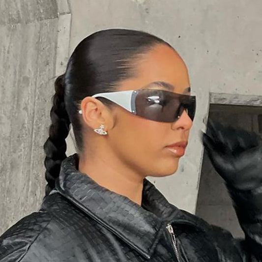 Y2K Star Shaped Rimless Sunglasses Trendy Outdoor Eyewear
