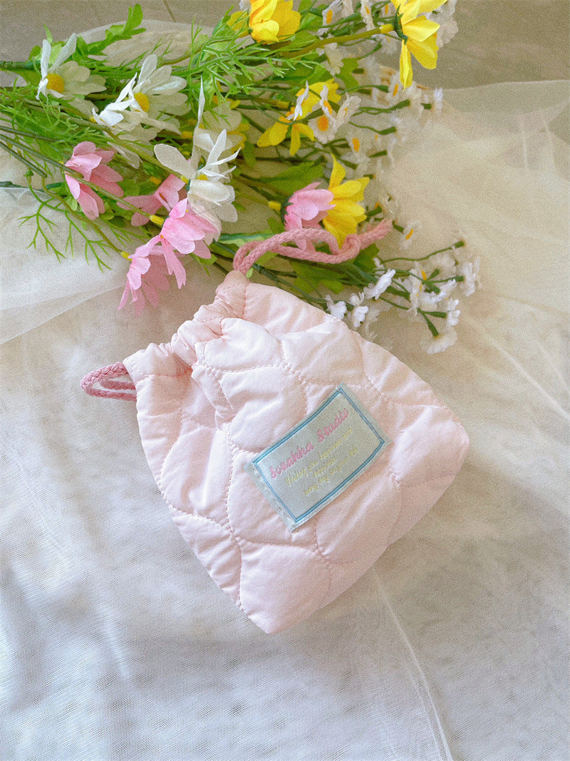Color Drawstring Coin Purse Wallets