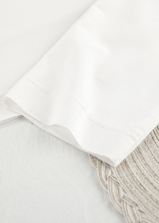 Cozy White Cotton Lounge Set With Teddy Print