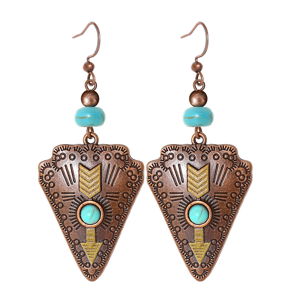Vintage Bohemian Tassel Earrings with Hollow Design