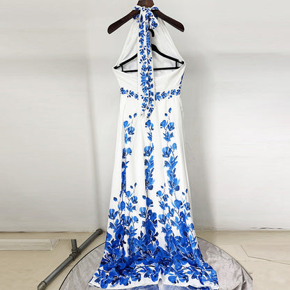 Floral Printed Maxi Dress Comfortable Casual Summer Style