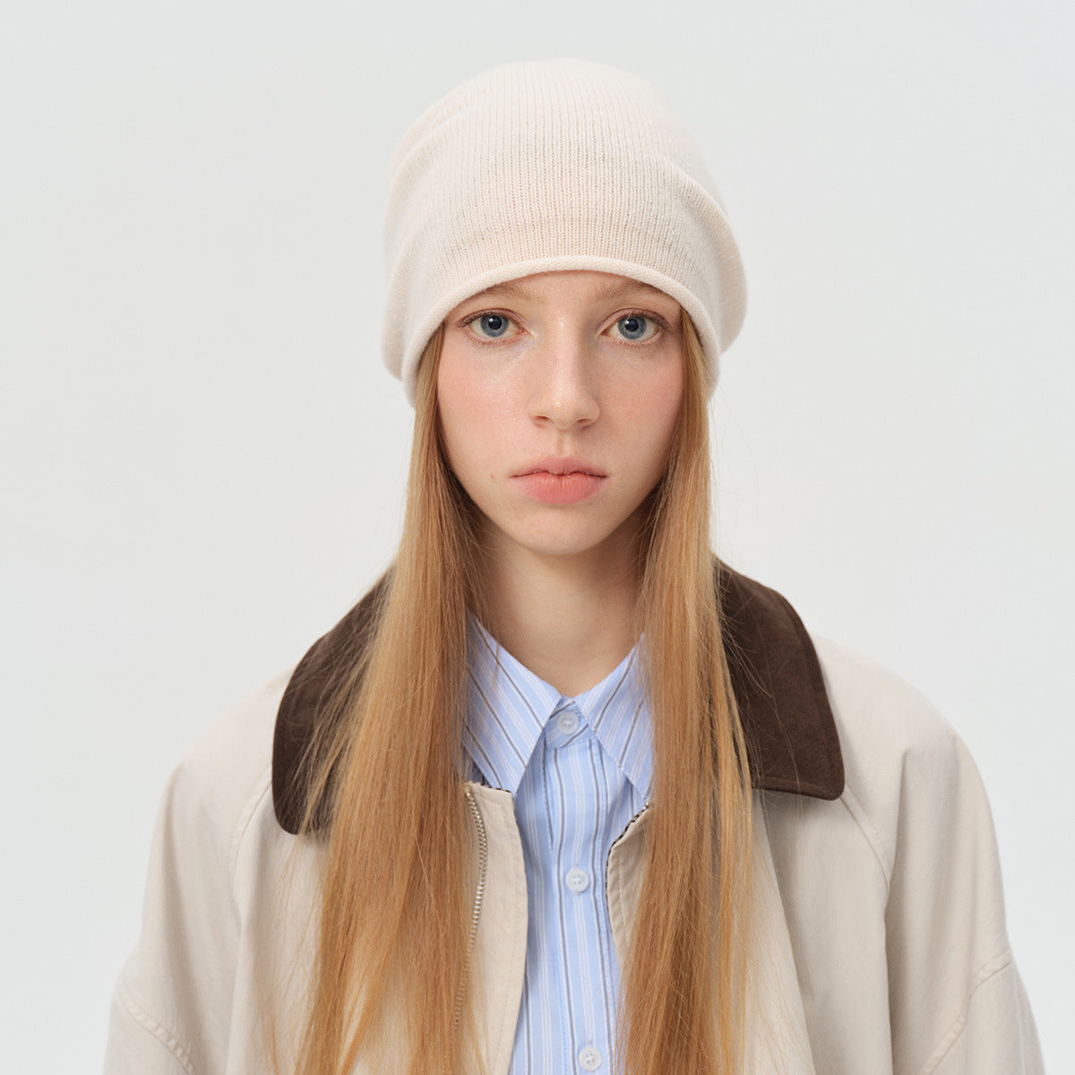 Trendy Solid Color 100% Australian Wool Knit Beanie