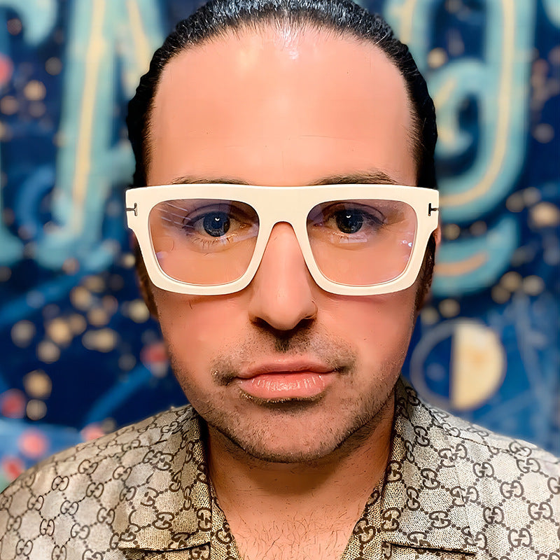 Trendy Large Frame Anti-Blue Light Glasses for Men and Women