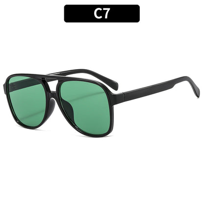 Trendy Retro Square Sunglasses with UV400 Protection