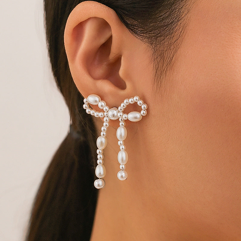 Bow Earring Butterfly Knot Stud Earrings Trendy Metal Design